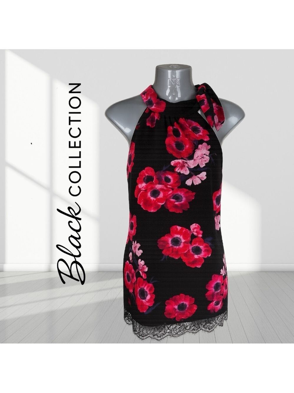 •Floral dress Black Collection size M
